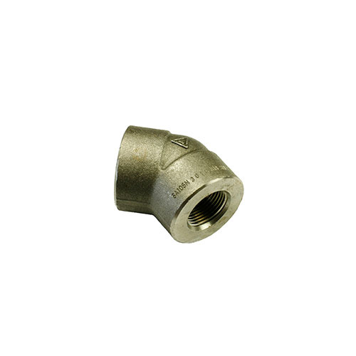 AAP 1/2", 15mm 45° High Pressure Threaded Elbow F/F BSPT  Black PEF15B