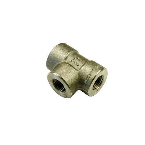 AAP 1/4", 8mm High Pressure Threaded Equal Tee BSPT  Black PT08B