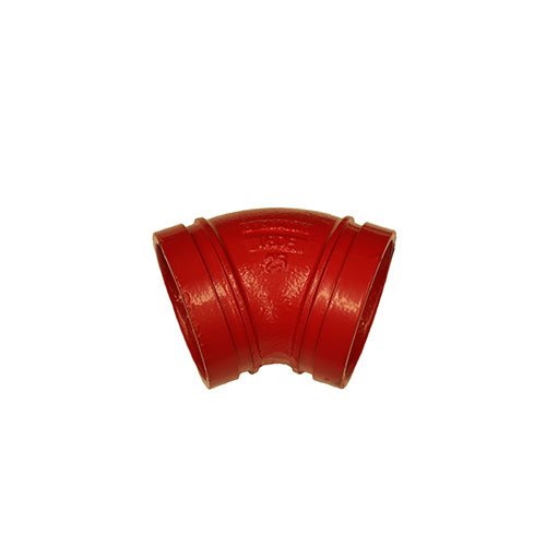 AAP 2" (50mm) Roll Groove 45° Elbow - Painted GEF50