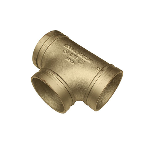 AAP 100 x 80mm Roll Groove Reducing Tee - Galvanised GT9480G