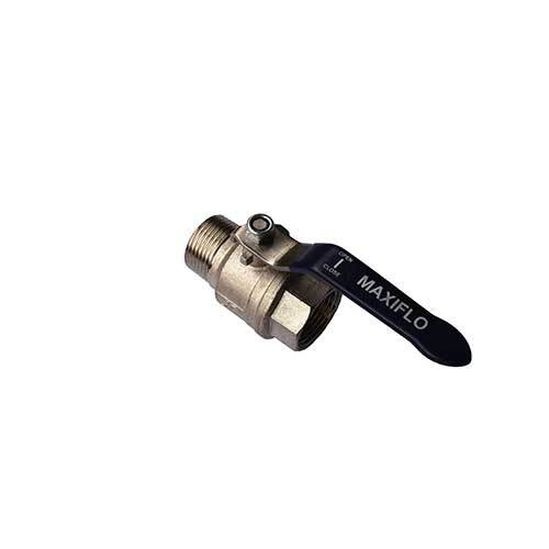 AAP mm, 1/4" Brass Ball Valve Male/Female SS Lever VBBMF08