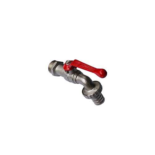 AAP 15mm, 1/2" Brass Bib Cock w/ Stainless Steel Locking Lever VBC15