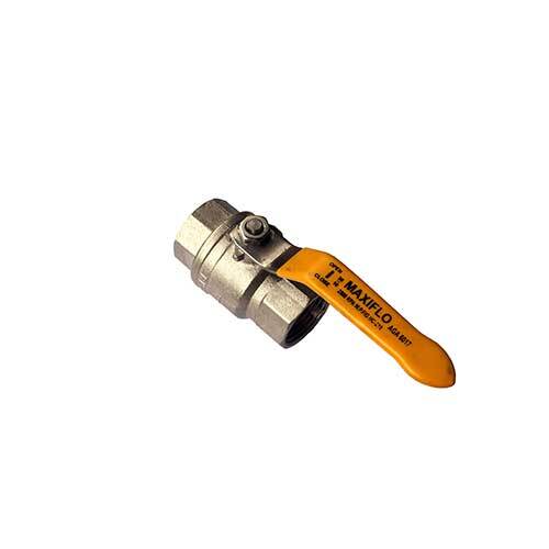 AAP 8mm, 1/4" Gas Brass Ball Valve Stainless Steel Lever AGA VGAS08