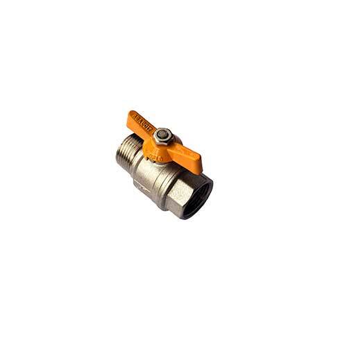 AAP 8mm, 1/4" Gas Brass Ball Valve Male/Female T-Handle AGA VGASMF08TH