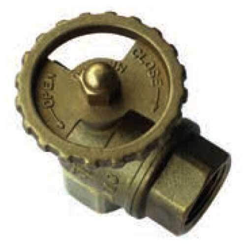 AAP 3/4" DR Brass Right Angle Ball Valve Round Handle, SS VBBDA20