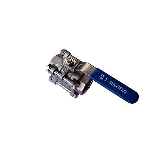 AAP 8mm, 1/4" Stainless Steel Ball Valve 3-PCE Full Bore SS3BV08