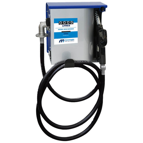 Macnaught 240V Diesel Mini Bowser 100LPM, 4m Hose Length