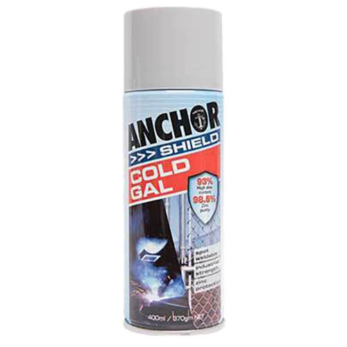 Anchor Shield Aerosol Paint Cold Galvanising, Zinc Rich 370g