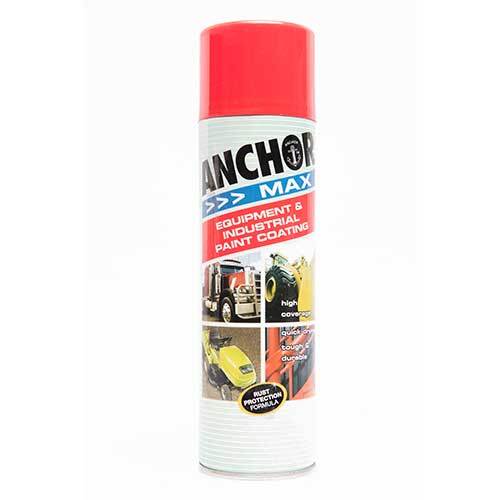 Anchor Max High Gloss Enamel Aerosol Paint Massey Ferguson Red R14 400g
