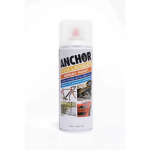 Anchor Lacquer Aerosol Paint Satin Clear 40% Gloss 300g