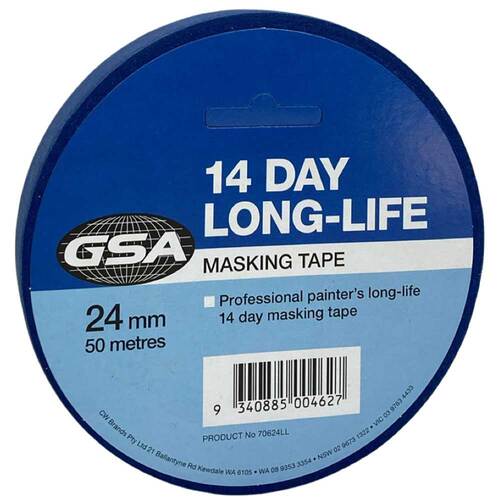 GSA Long Life Blue Masking Tape 24mm x 50m