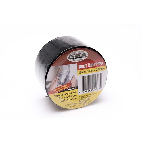 GSA Duct Tape Black 0.12mm - 48mm x 30m