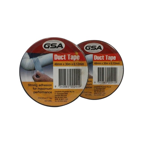 GSA Duct Tape Silver 0.12mm - 48mm x 30m