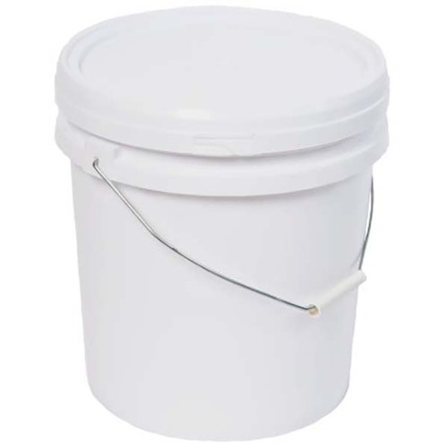 Phoenix 20L White Plastic Bucket With Lid