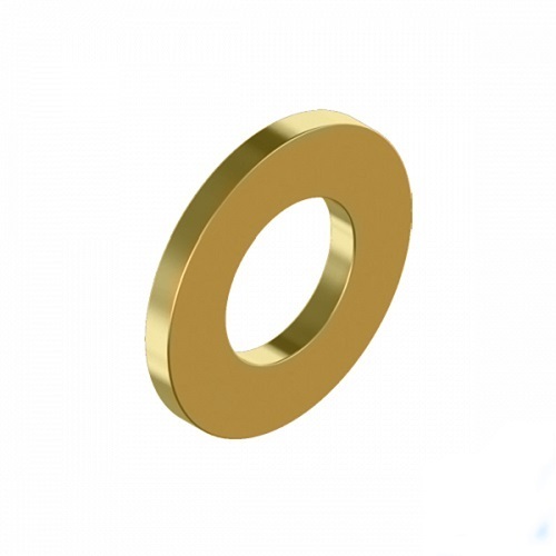 1/4" G8 Yellow Zinc Mild Steel Flat Round Washer - Pack of 100