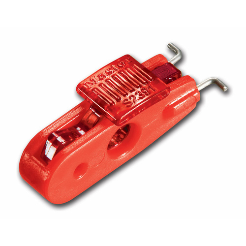Master Lock Miniature Circuit Breaker Lockout - Wide, Red