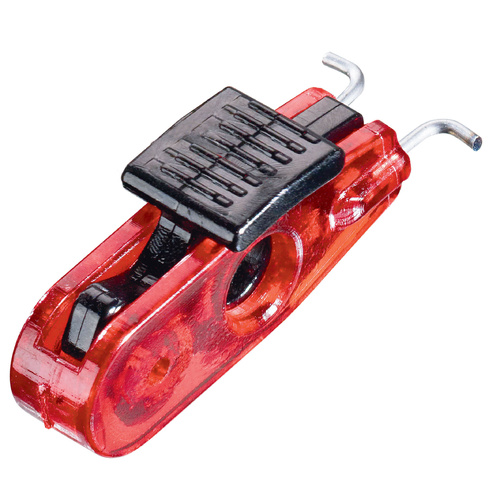 Master Lock Miniature Circuit Breaker Lockout - Narrow, Black/Red