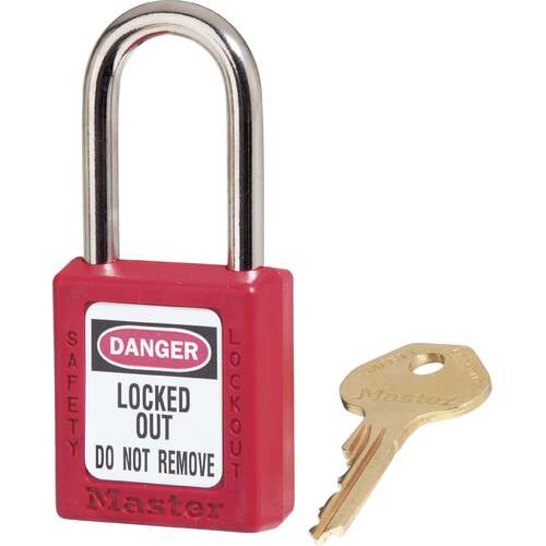 Master Lock 0410RED Safety Padlock  Red
