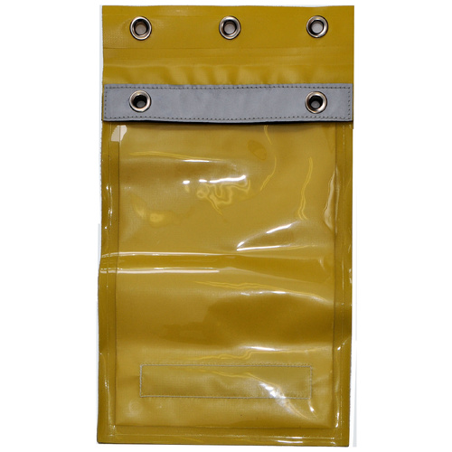 Master Lock Permit Holder Document Pouch - Lockable, Yellow, Fits A4