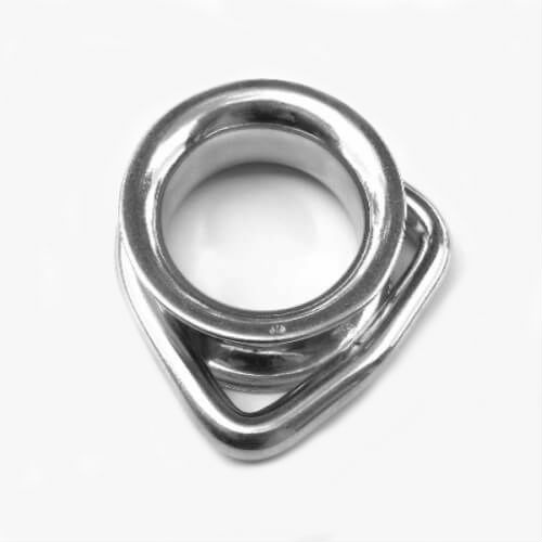 M6 316 Stainless Steel D Ring Thimble Box of 10