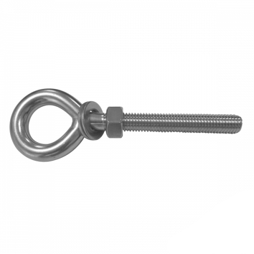 M6 x 40 304 Stainless Steel Eye Bolt with Nut and Washer Box of 10