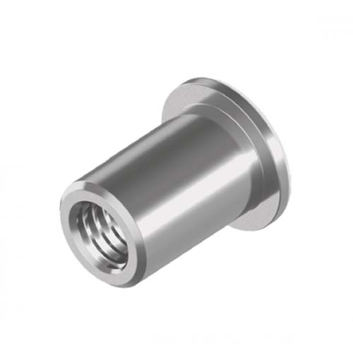 M6 304 Stainless Steel Right Hand Thread Large Flange Rivet Nut Box of 100