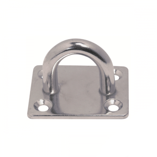M6 304 Stainless Steel Square Eye Pad  Box of 10