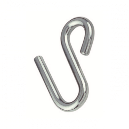 M5 304 Stainless Steel Long Arm S Hook Box of 10