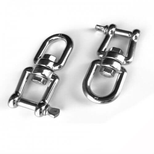 M6 316 Stainless Steel Jaw/Jaw Swivel Box of 10