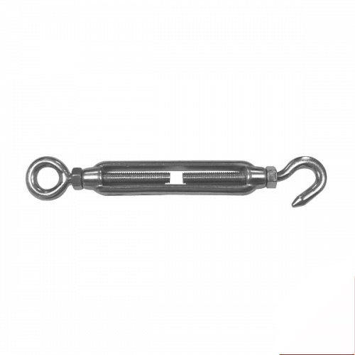 M4 316 Stainless Steel Hook/Eye With Lock Nuts Open Body Turnbuckle  Box of 10