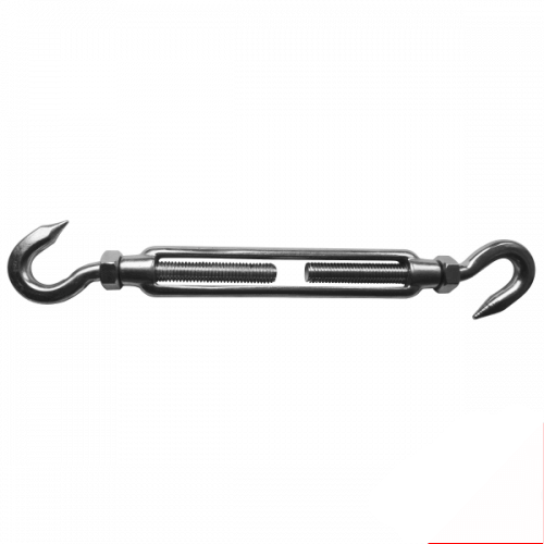 M4 316 Stainless Steel Hook/Hook With Lock Nuts Open Body Turnbuckle  Box of 10