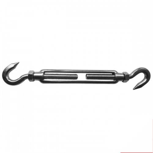 M16 316 Stainless Steel Hook/Hook With Lock Nuts Open Body Turnbuckle
