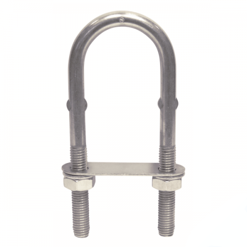 M10 x 130 304 Stainless Steel U Bolt With Kit Box of 5