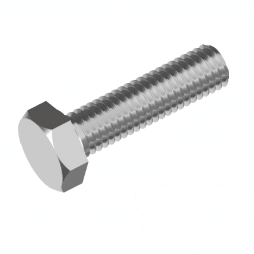 M3 x 10 304 Stainless Steel Hex Set Bolt - Box of 100