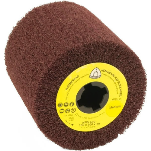 Klingspor Nylon Web Flap Wheel Very fine 110mm x 100 x 19mm Bore 320255