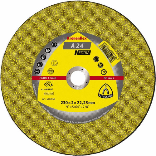 Klingspor Cut Off Wheel Medium 125mm x 2.5 x 22.23 Box of 25 328771