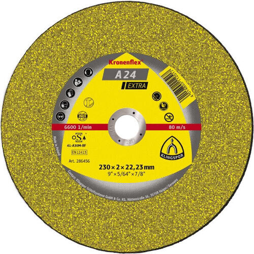 Klingspor Cut Off Wheel Medium 125mm x 3.2 x 22.23 Box of 10 209016