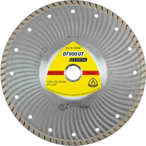 Klingspor Diamond Bladed Turbo Edge 115mm x 2.2 x 22.23 Bore 325364