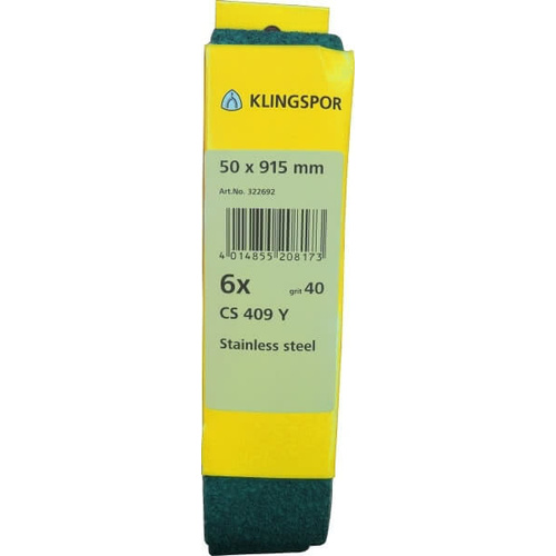Klingspor Abrasive Belt Multibond 80 Grit 50mm x 915mm Pack of 12 280156