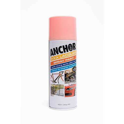 Anchor Lacquer Aerosol Paint Pink 300g