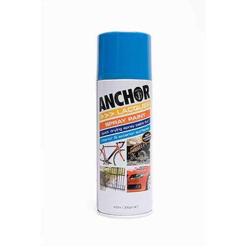 Anchor Lacquer Aerosol Paint Mid Blue 300g