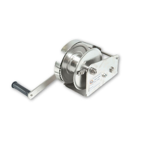 Stainless Steel Braked Hand Winch Boat Winch, Capacity: 545kg/1200 lbs