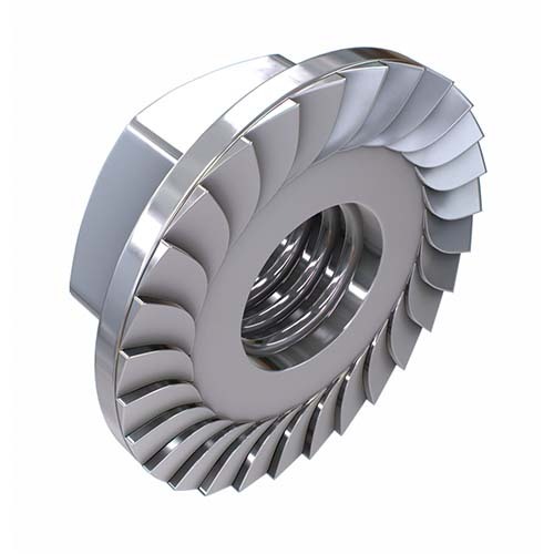 M6 Flange Nut Serrated - Stainless Steel High Tensile Nut