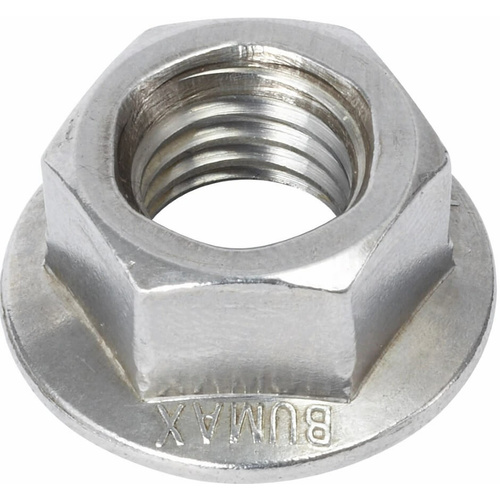 M6 Hex Lock Nut Flanged - Stainless Steel High Tensile Nut