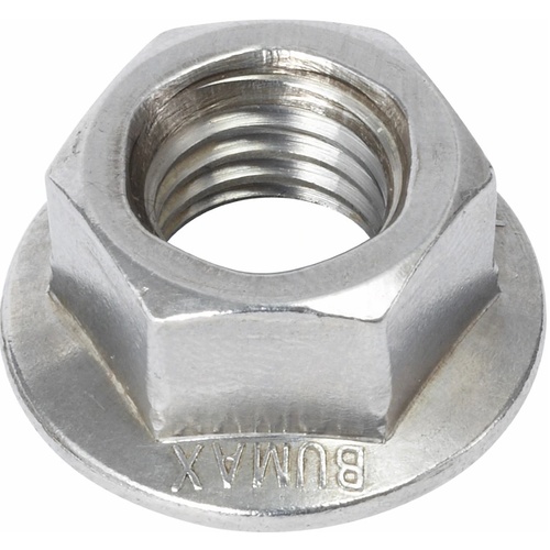 M12 Hex Lock Nut Flanged - Stainless Steel High Tensile Nut