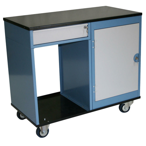 Ezylok BC1DL - Mobile Workstation W/ 1 Cupboard & 1 Drawer - 215006