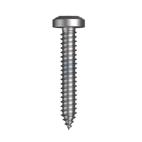 10G x 2" Phillips Pan Head Self Tapping Screw,  Zinc Plated  - Box of 1000