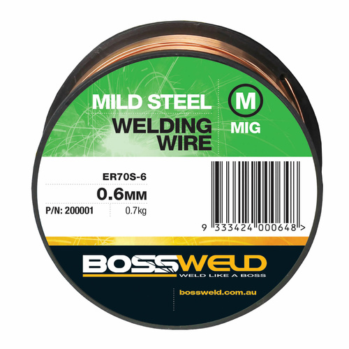 Bossweld MIG Wire x 0.6mm (0.7kg Spool)