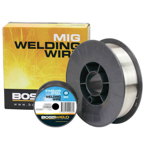 Bossweld MIG Wire Stainless Steel  x 0.8mm (1kg Spool)