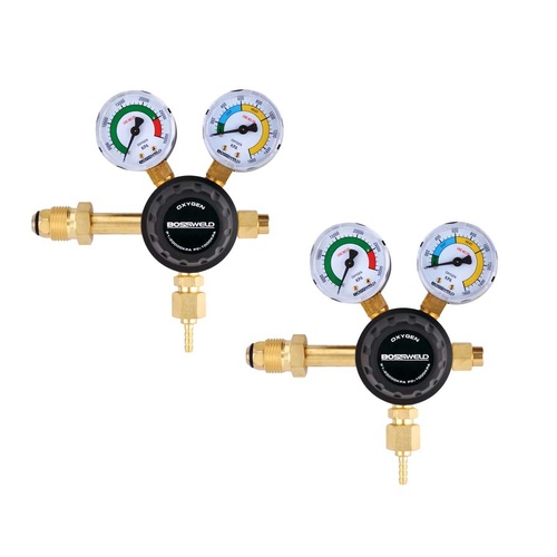 Pack of 2 - Bossweld Oxygen Regulator (Side Entry) 400205